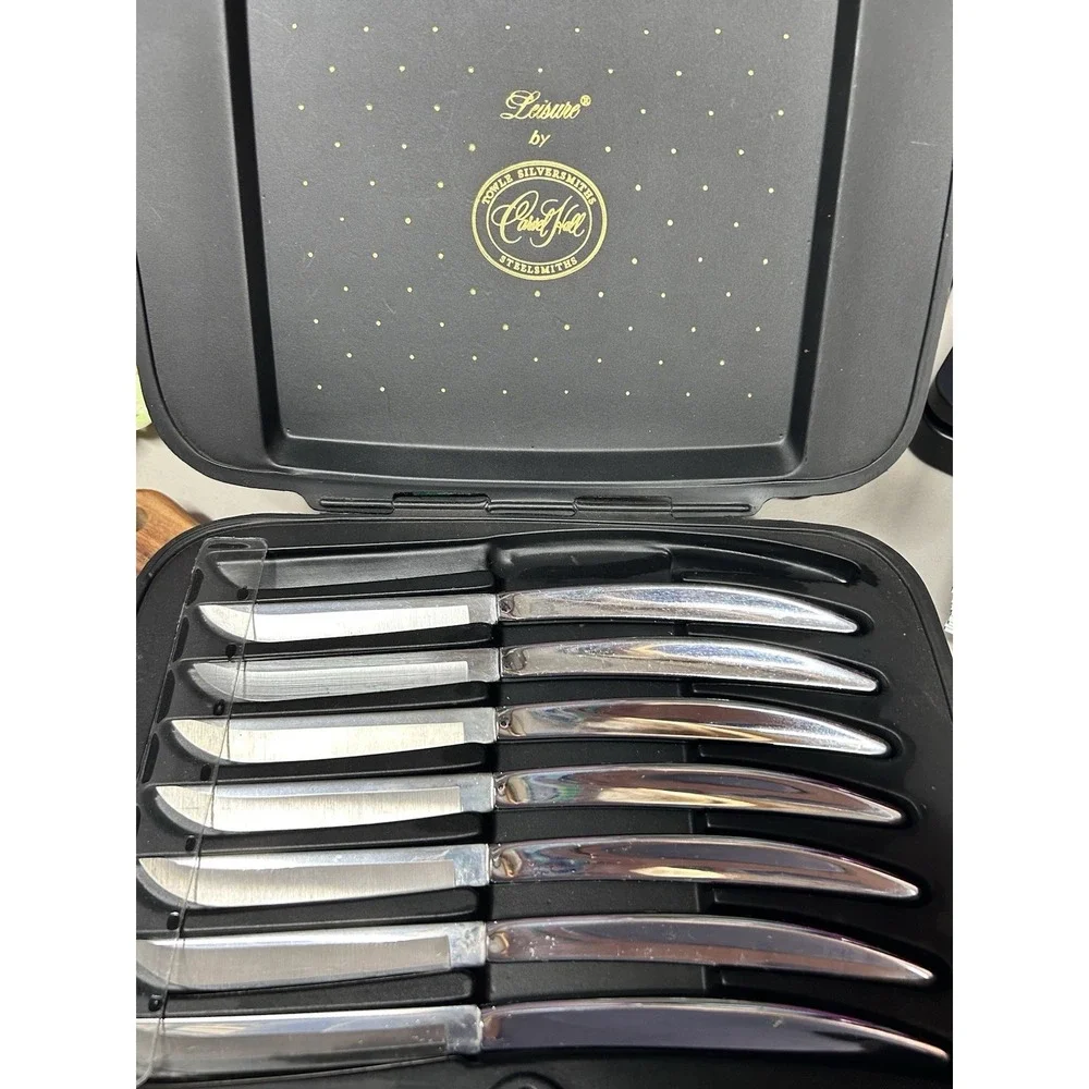 Carvel Hall 7 Pc. Stainless Steel Knife Set With Case